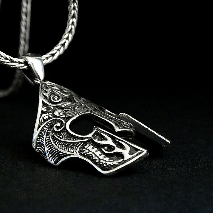 Spartan Men's Necklace Gladiator Pendant SOLID Sterling Silver Man Jewelry Gift