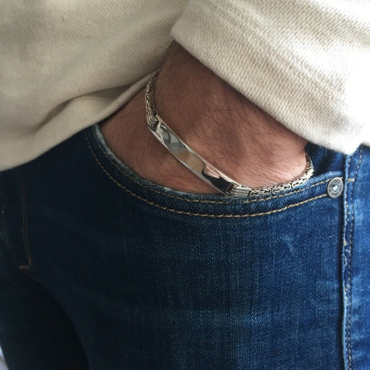 Sterling Silver byzantine bracelet
