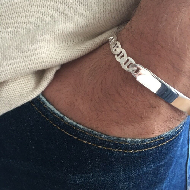 Men's ID Tag Bracelet 