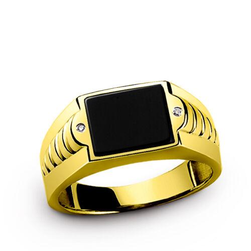 Black Onyx Gold Ring