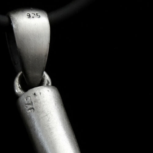 Drill Bit Men's Necklace Sterling Silver Masculine Pendant Tool Jewelry Gift