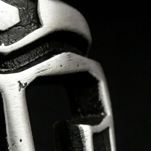 925 Silver Gladiator Mask Mens Spartan Necklace Thor Warrior Helmet Pendant